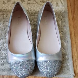 Silver flats for girls